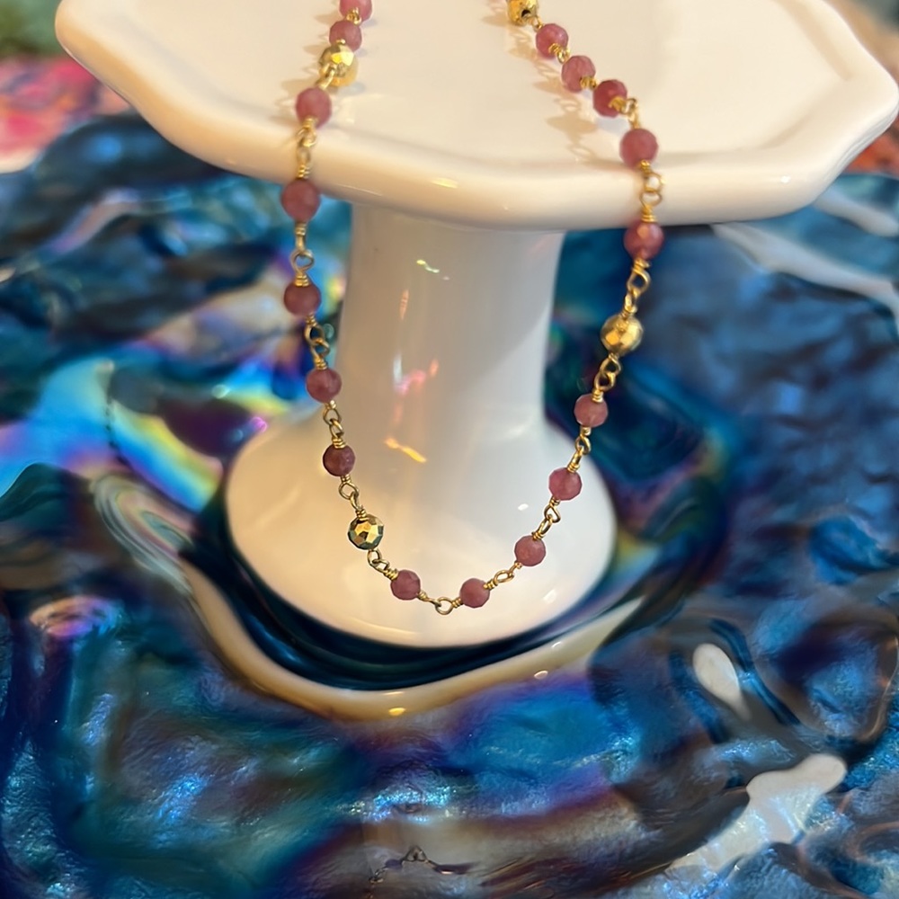 Pink Tourmaline Choker - Picture 2 of 3